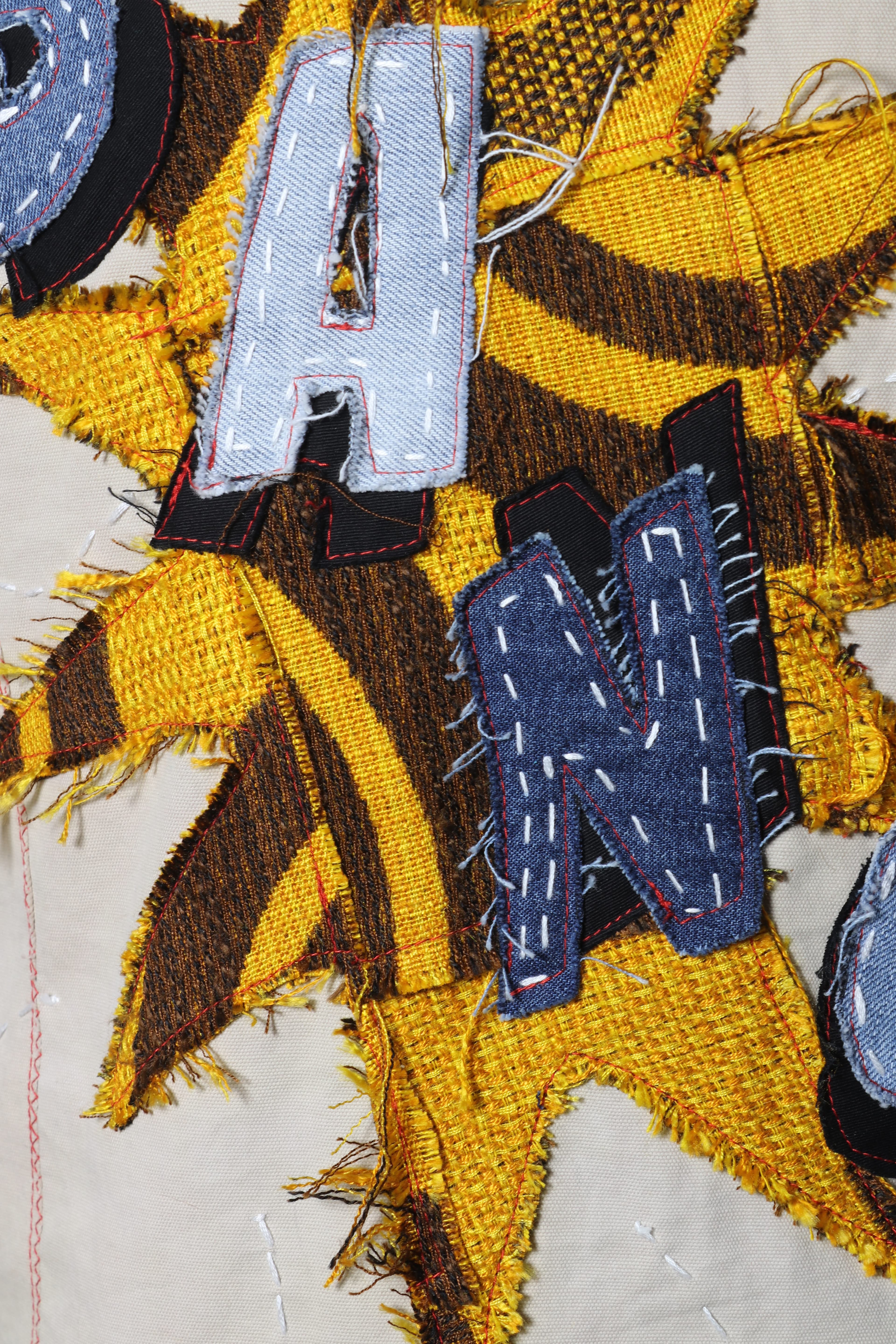 BANG! Patchwork Appliqué Utility Vest v1 image 6