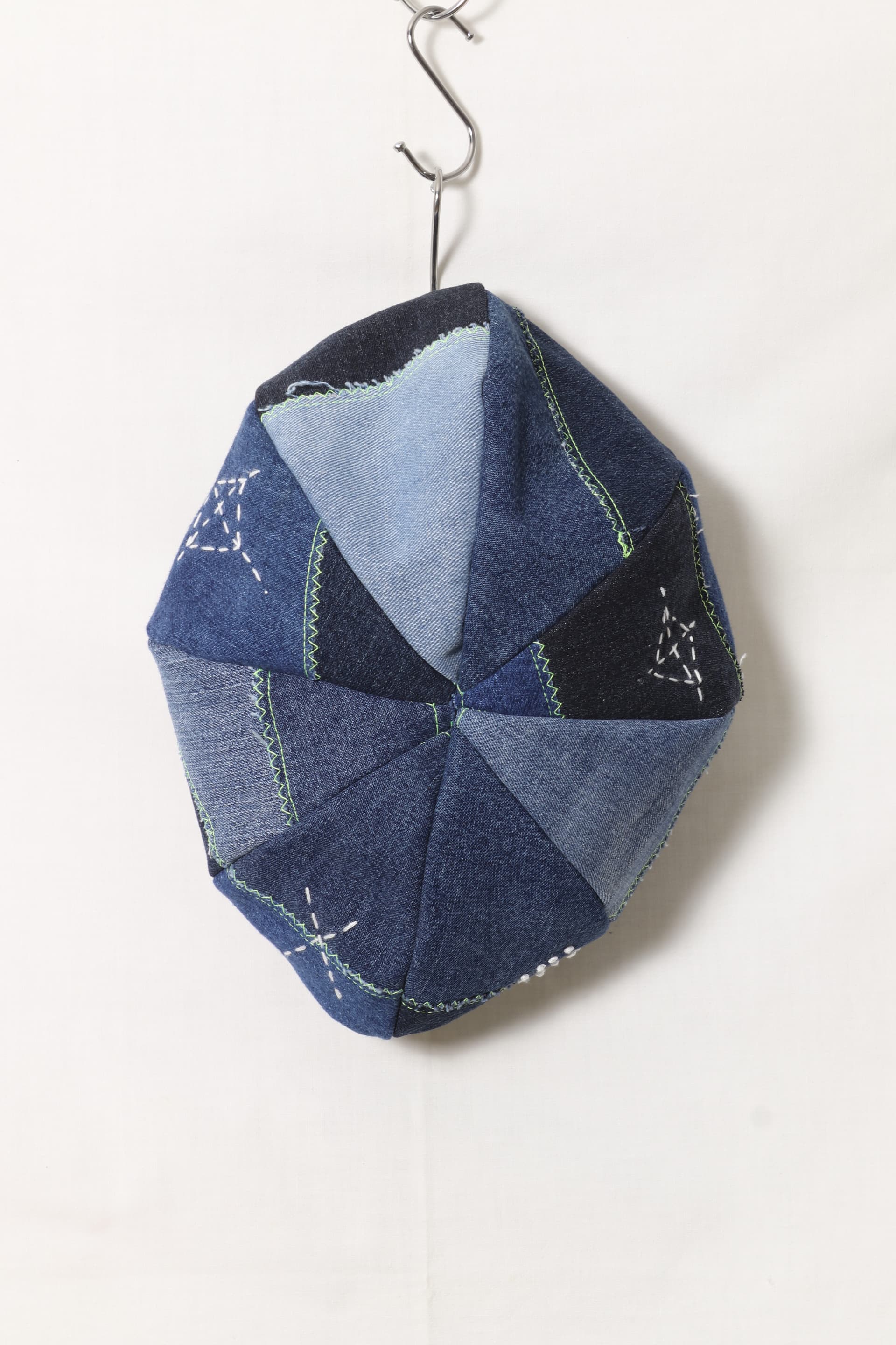 Denim Patchwork Flat Cap thumbnail 8