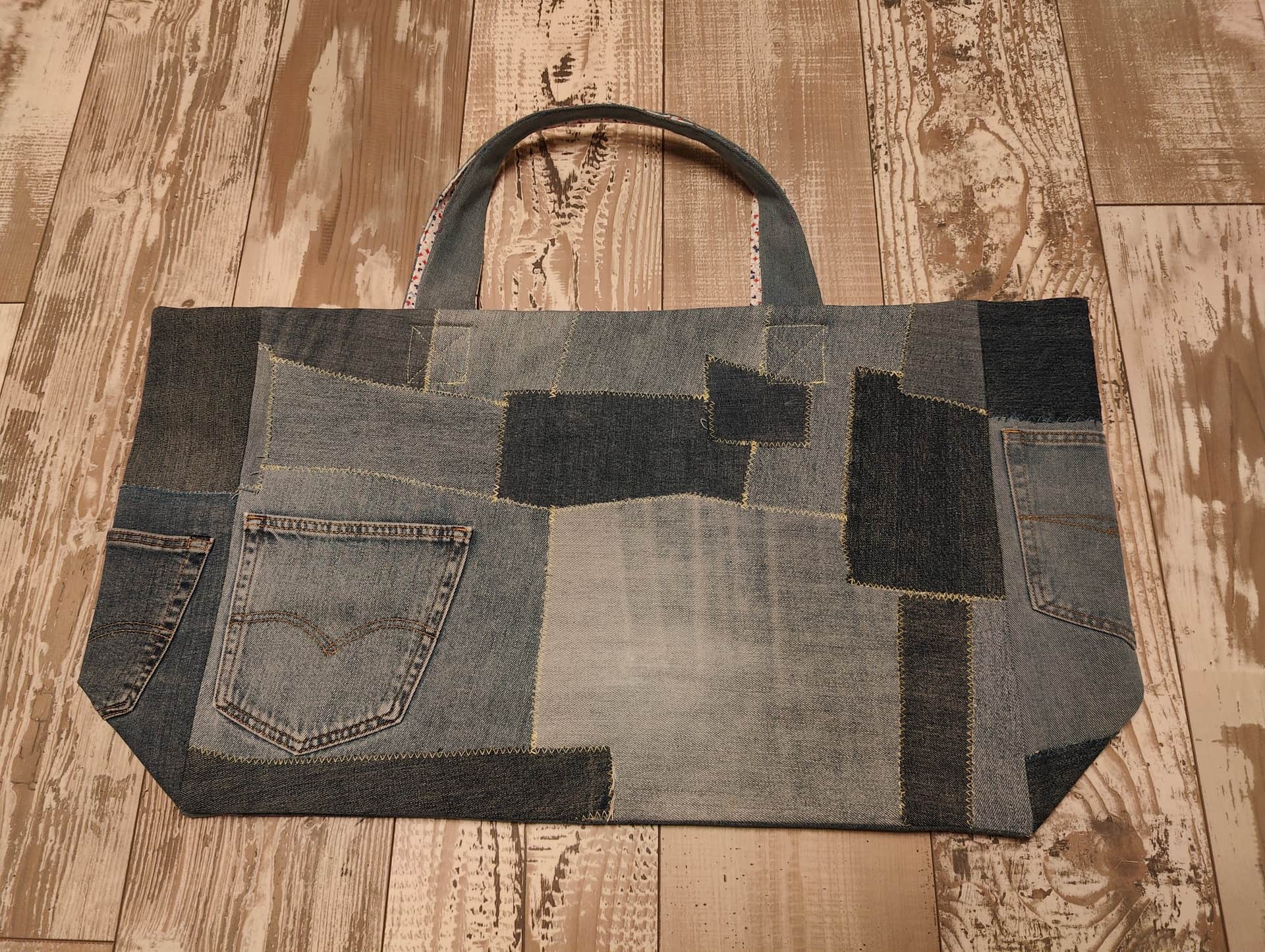 Large Patchwork Tote Bag v1